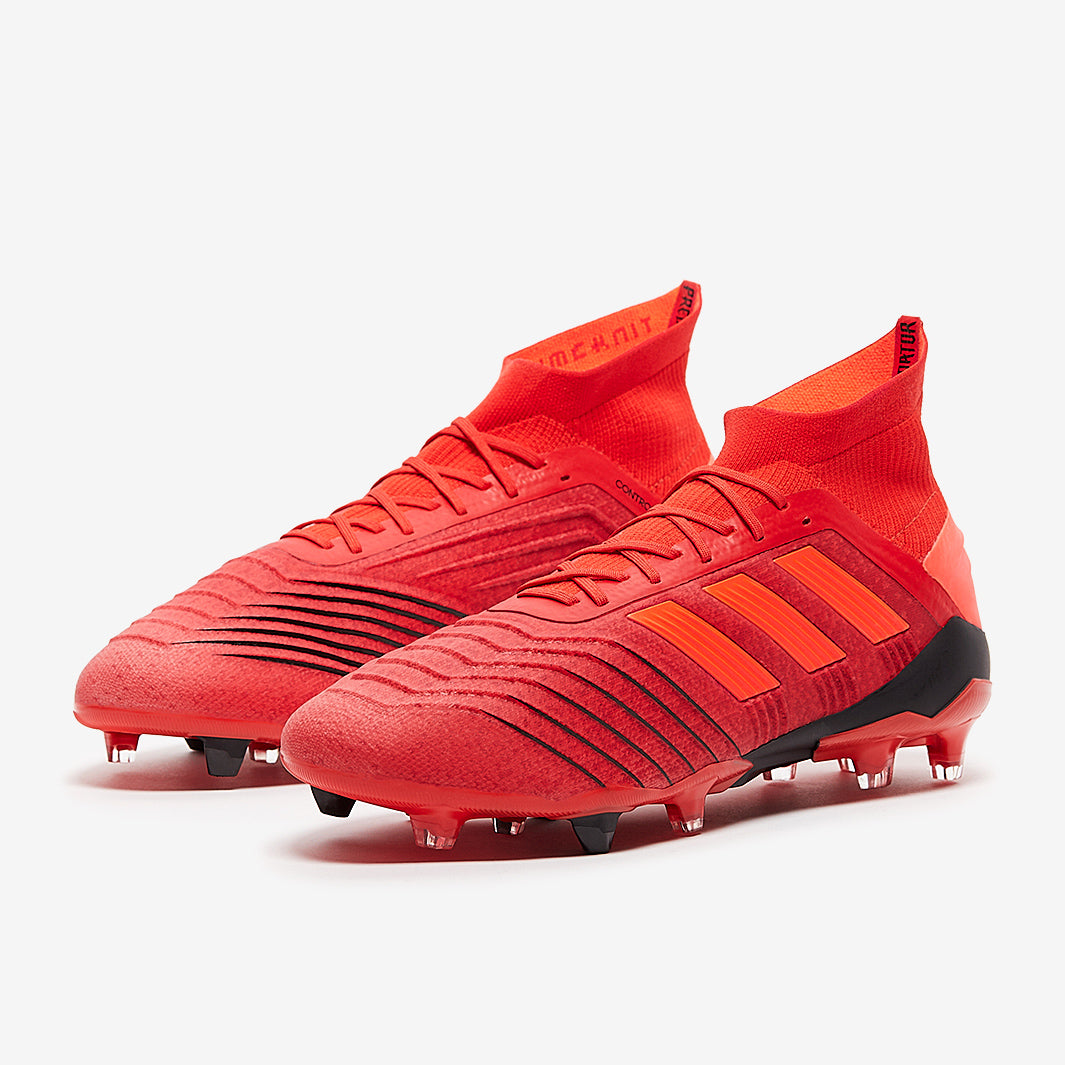 adidas Predator 19.1 FG - Active Red/Solar Red/Core Black - Firm