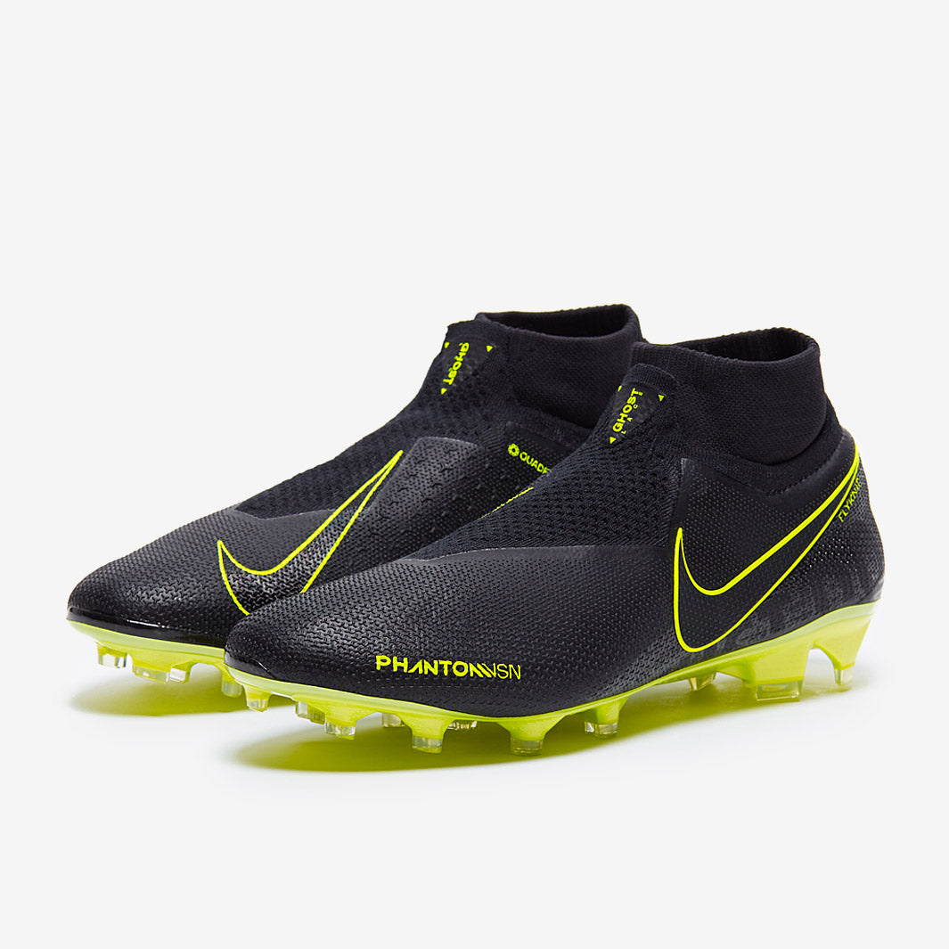 Nike Phantom VSN Elite DF FG - Black/Volt - Firm Ground - Mens