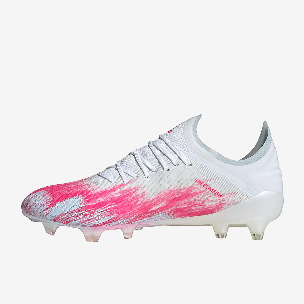 adidas X 19.1 FG - Footwear White/Core Black/Shock Pink - Firm