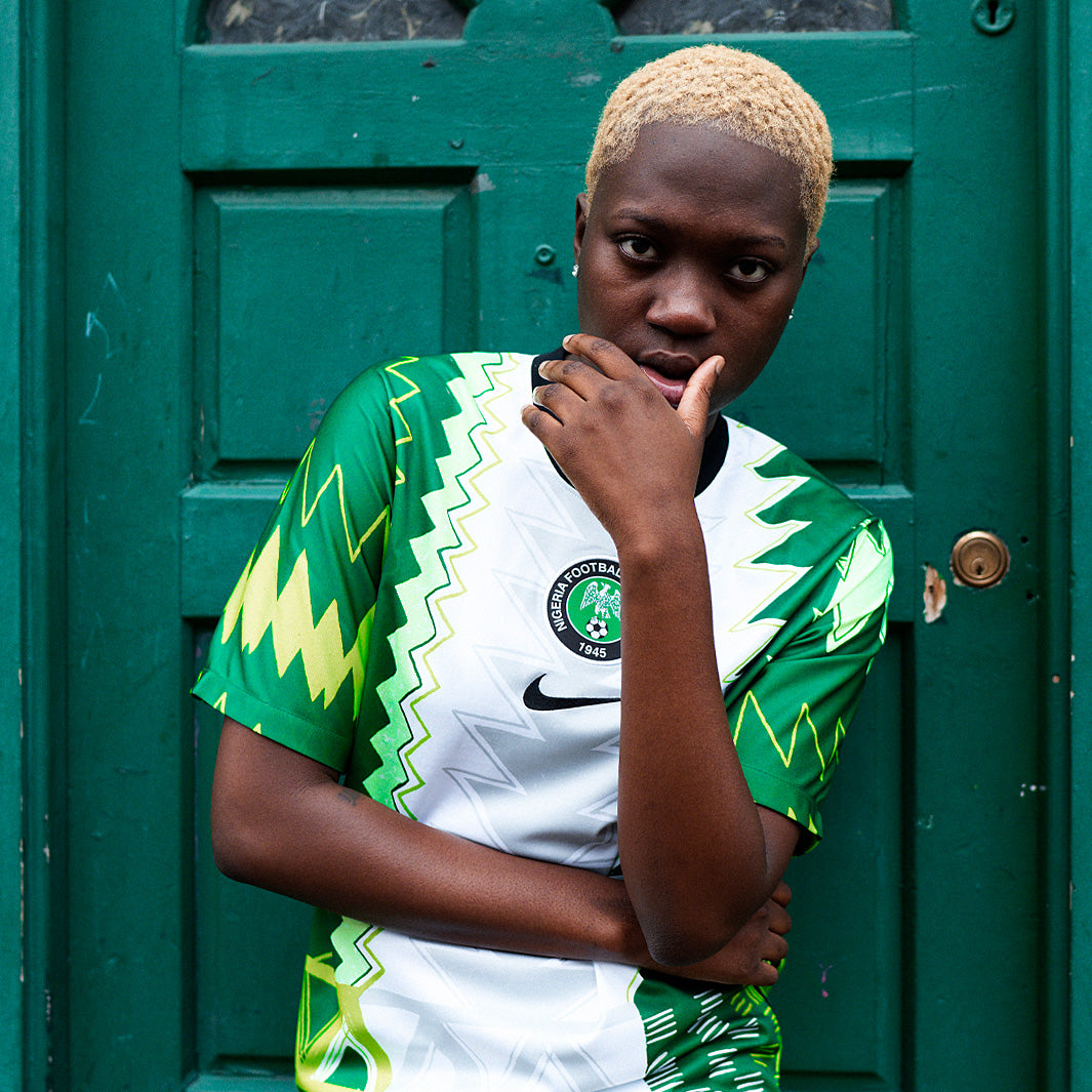 Nike Nigeria 20/21 Womens Home Stadium Jersey - White/Black