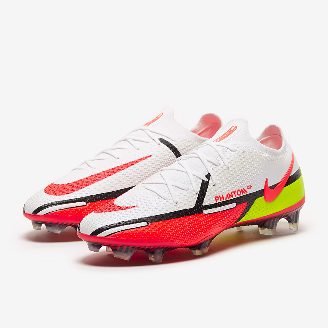 Nike Phantom GT II Elite FG - White/Bright Crimson/Volt-Black