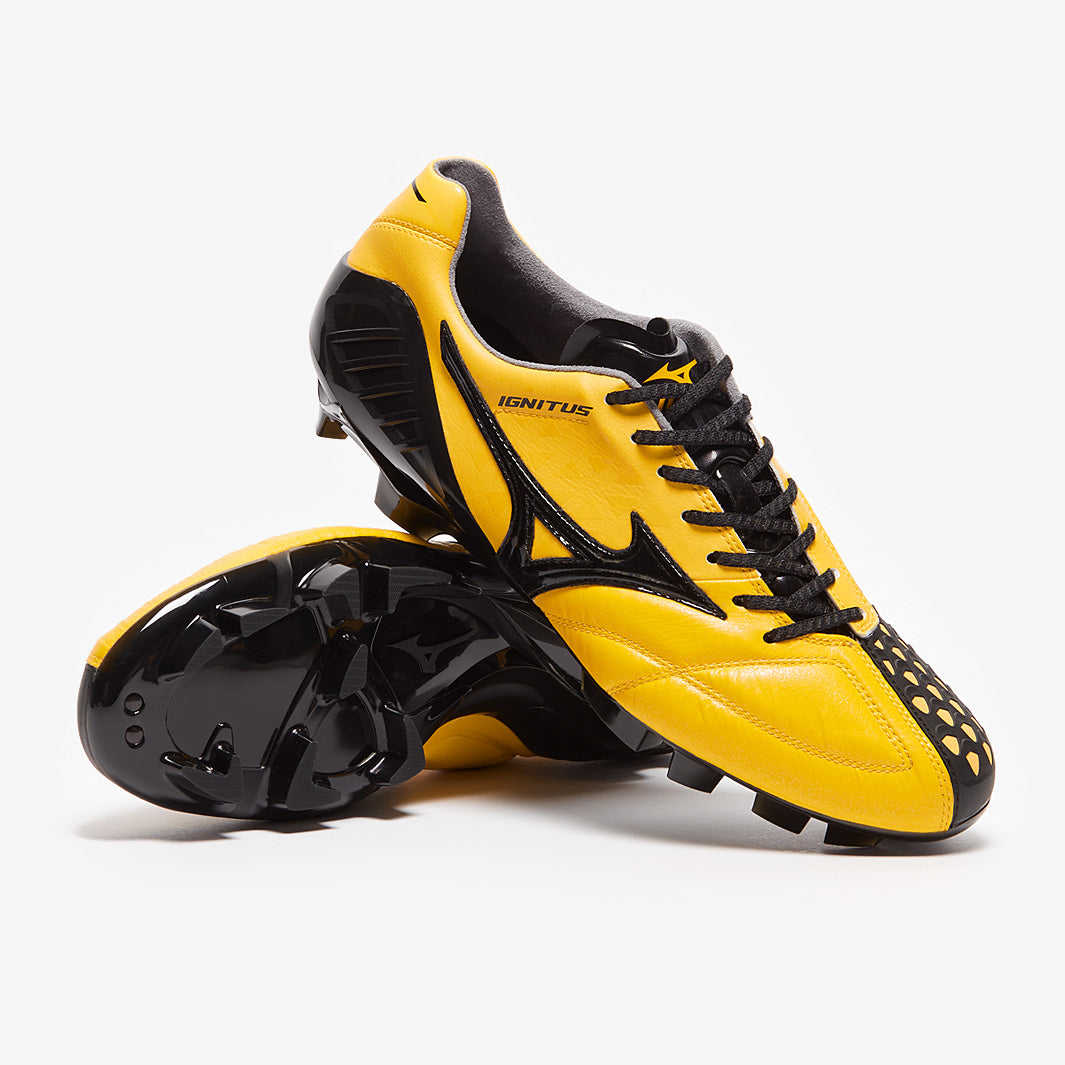 Mizuno Wave Ignitus Japan FG - Cyber Yellow/Black - Mens Soccer Cleats
