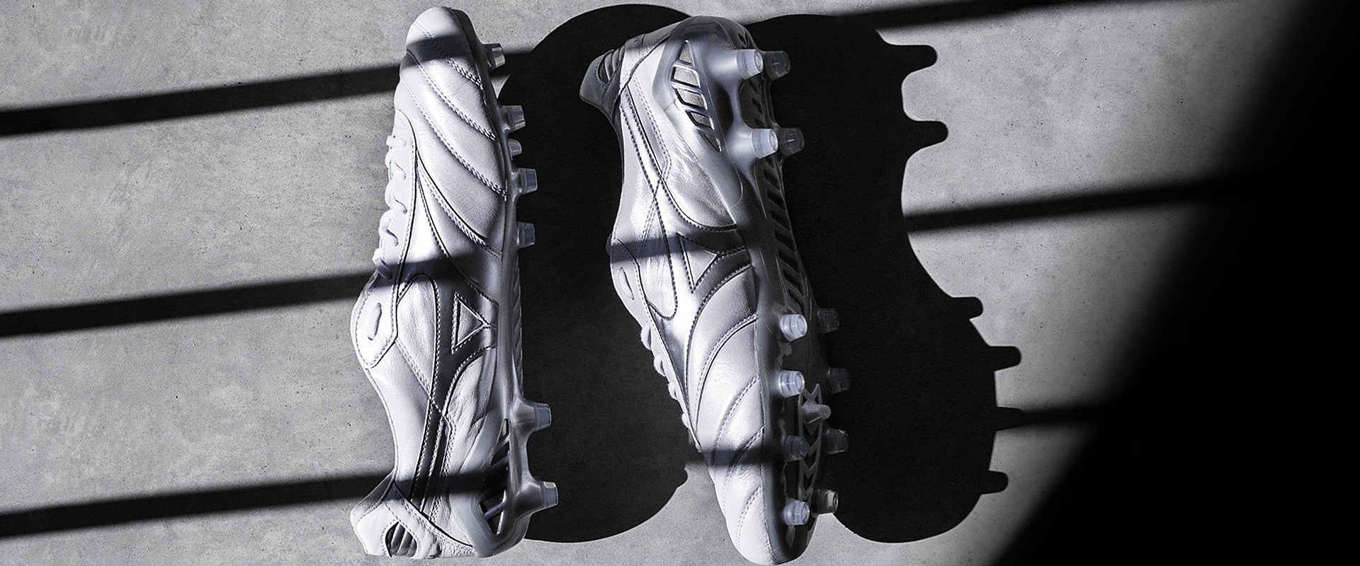 Mizuno Morelia DNA Japan FG- White/Galaxy Silver - Mens Soccer Cleats