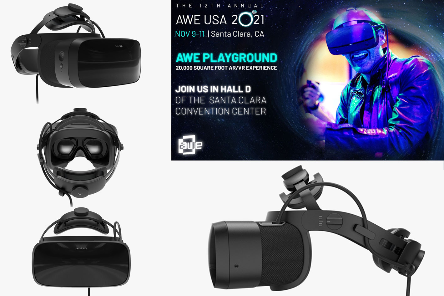 Try the new VR headset Varjo Aero at the AWE USA 2021 by Jose