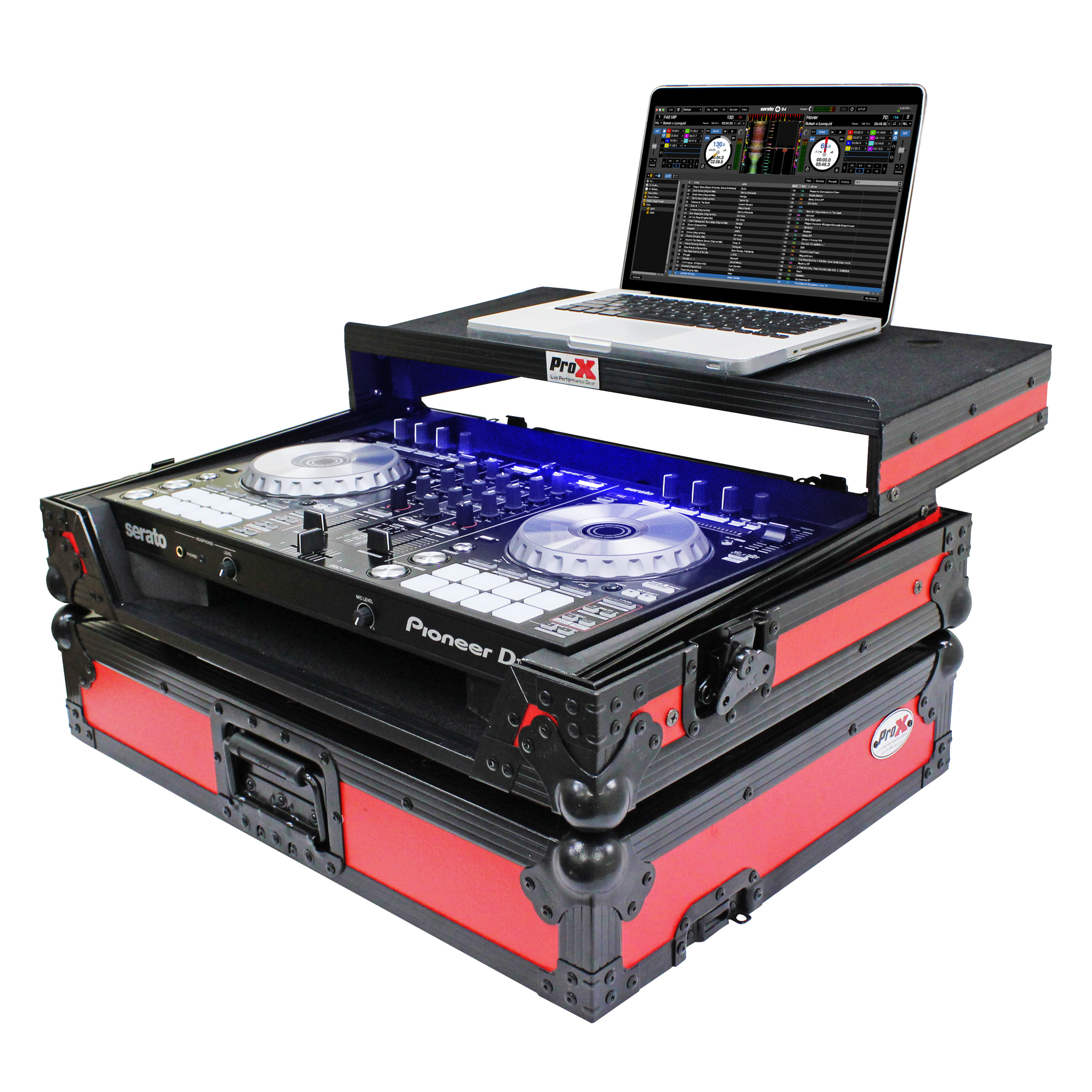 XS-DDJSR2LTRB LED ATA Flight Case For Pioneer DDJ-SR2 DJ
