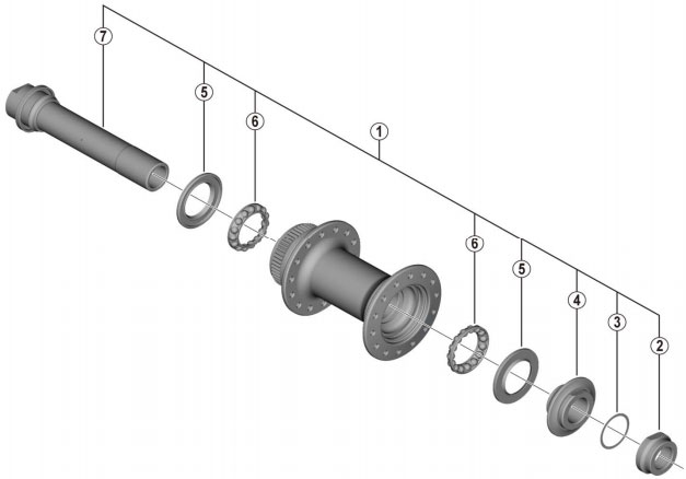 SHIMANO（シマノ）HB-RS470 ディスクブレーキ フロントハブ 100x12mm E