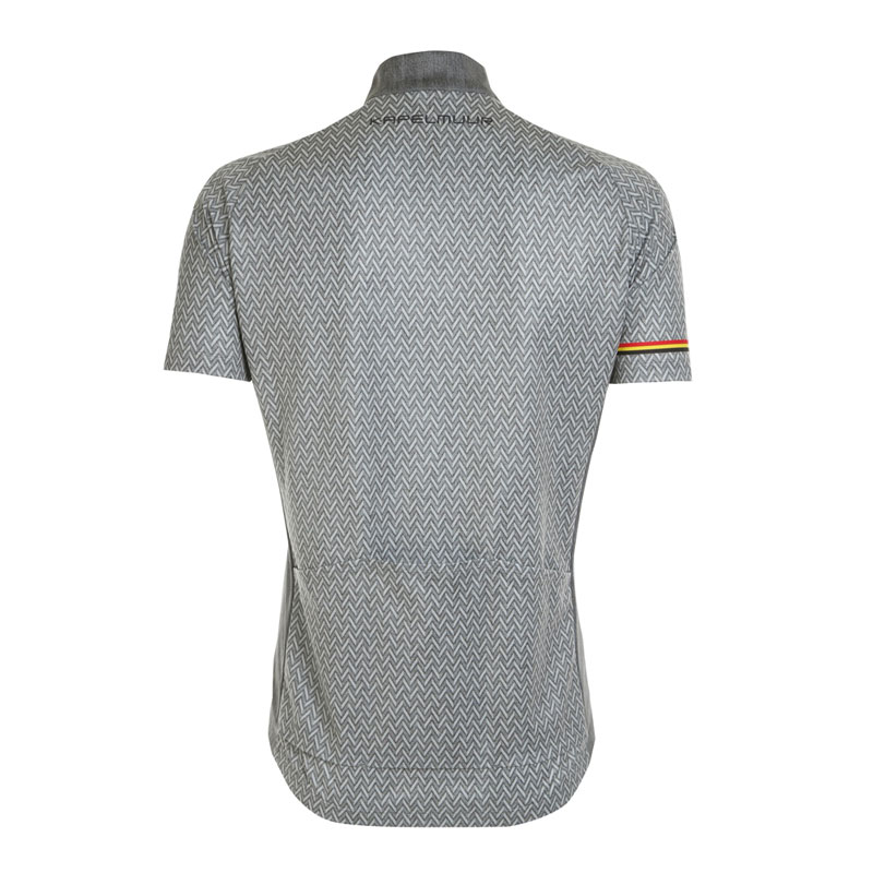 KAPELMUUR（カペルミュール）半袖ジャージ ヘリンボーンプリント