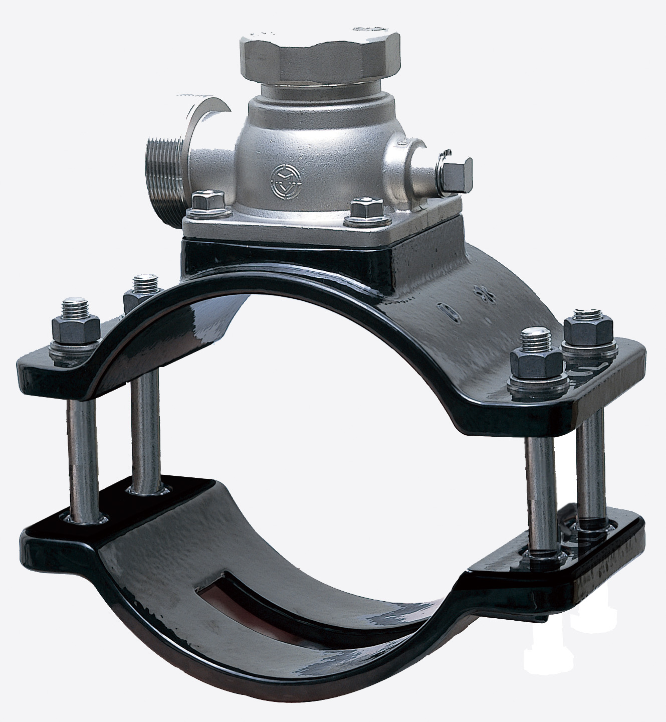 サドル付分水栓 前澤オリジナル（ステンレス製） 鋳鉄管（DIP）用