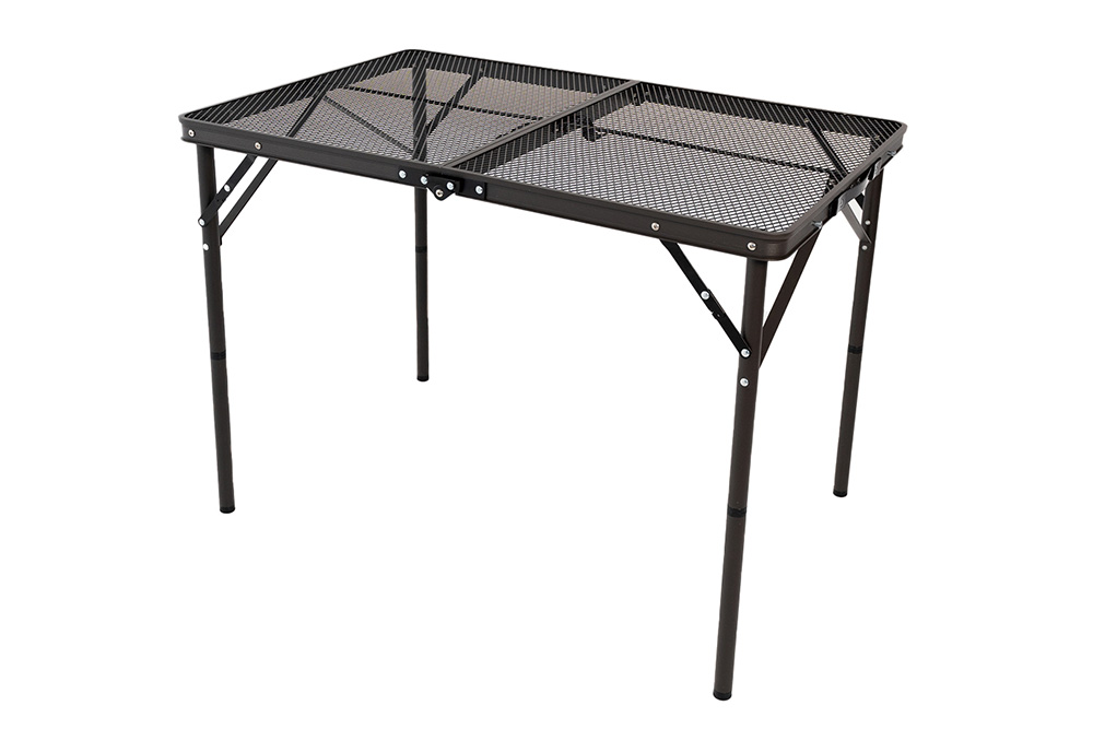 メッシュトップテーブル 9060 ダークブラウン｜TABLE｜Qualz[クオルツ]