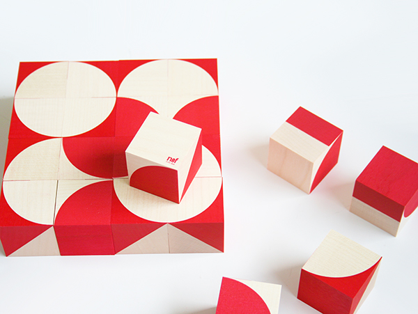 木のおもちゃ カルテット / オルナボ（ORNABO）｜ネフ社 スイス製 赤と