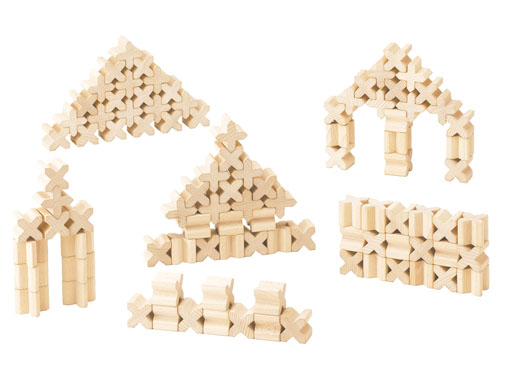 木のおもちゃ カルテット / X(エックス)-ブロック・50|セレクタ社(ドイツ)