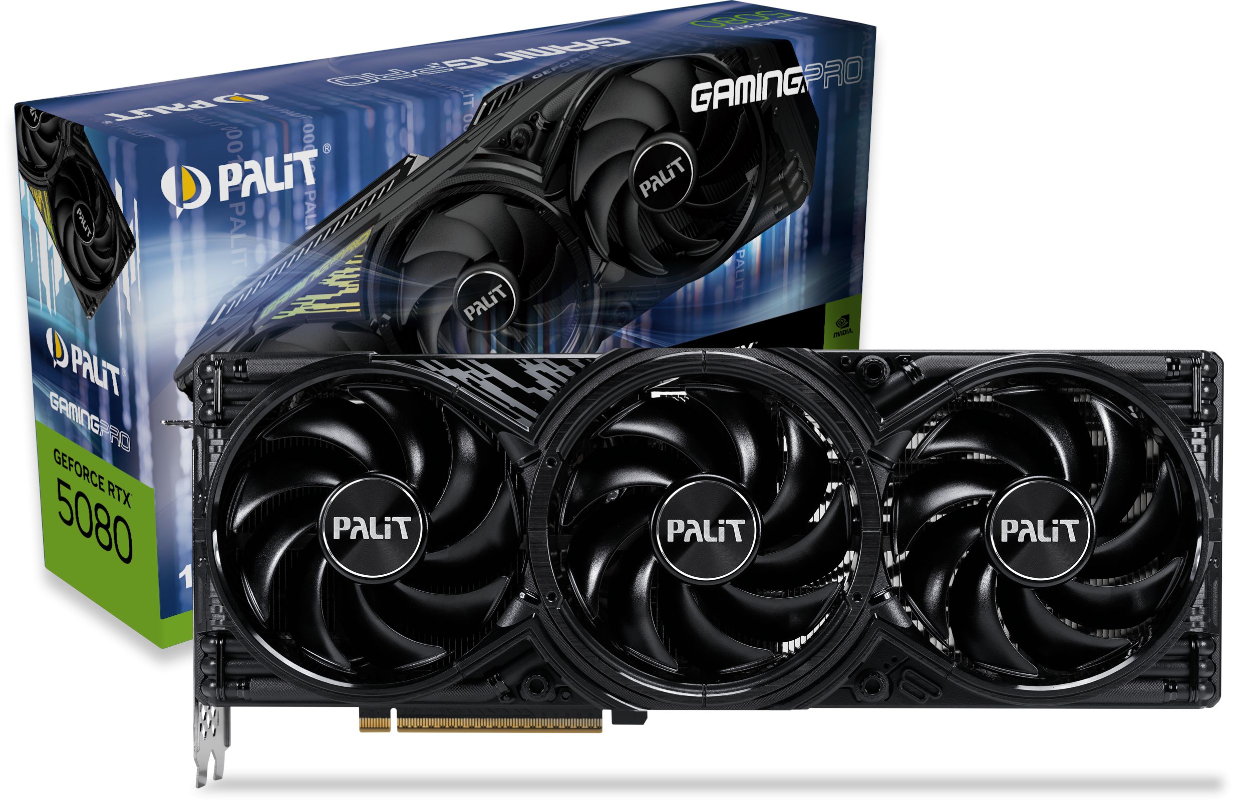 GeForce RTX 5080 GamingPro 16GB GDDR7 Semi-fanless Graphics Card