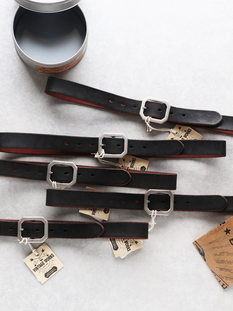 Vintage Works ヴィンテージワークス Leather belt 7Hole レザーベルト