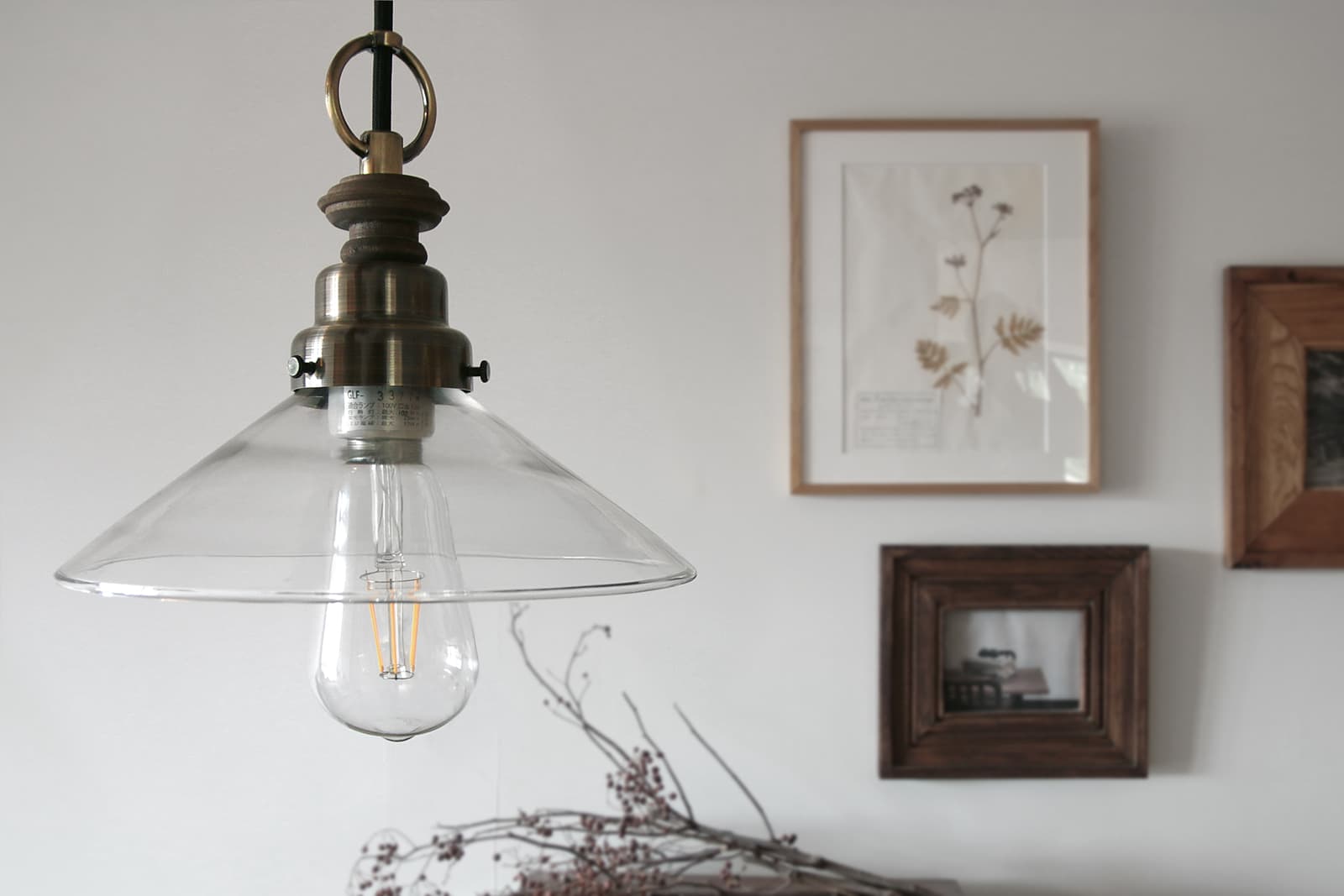 硝子の吊照明 クリア | LT-PD017-02-G141 | ペンダント・シーリング