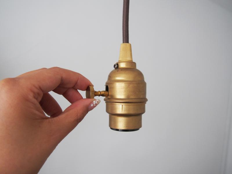 真鍮ソケットコード E26 スイッチ付き | LT-PD011-03-G141