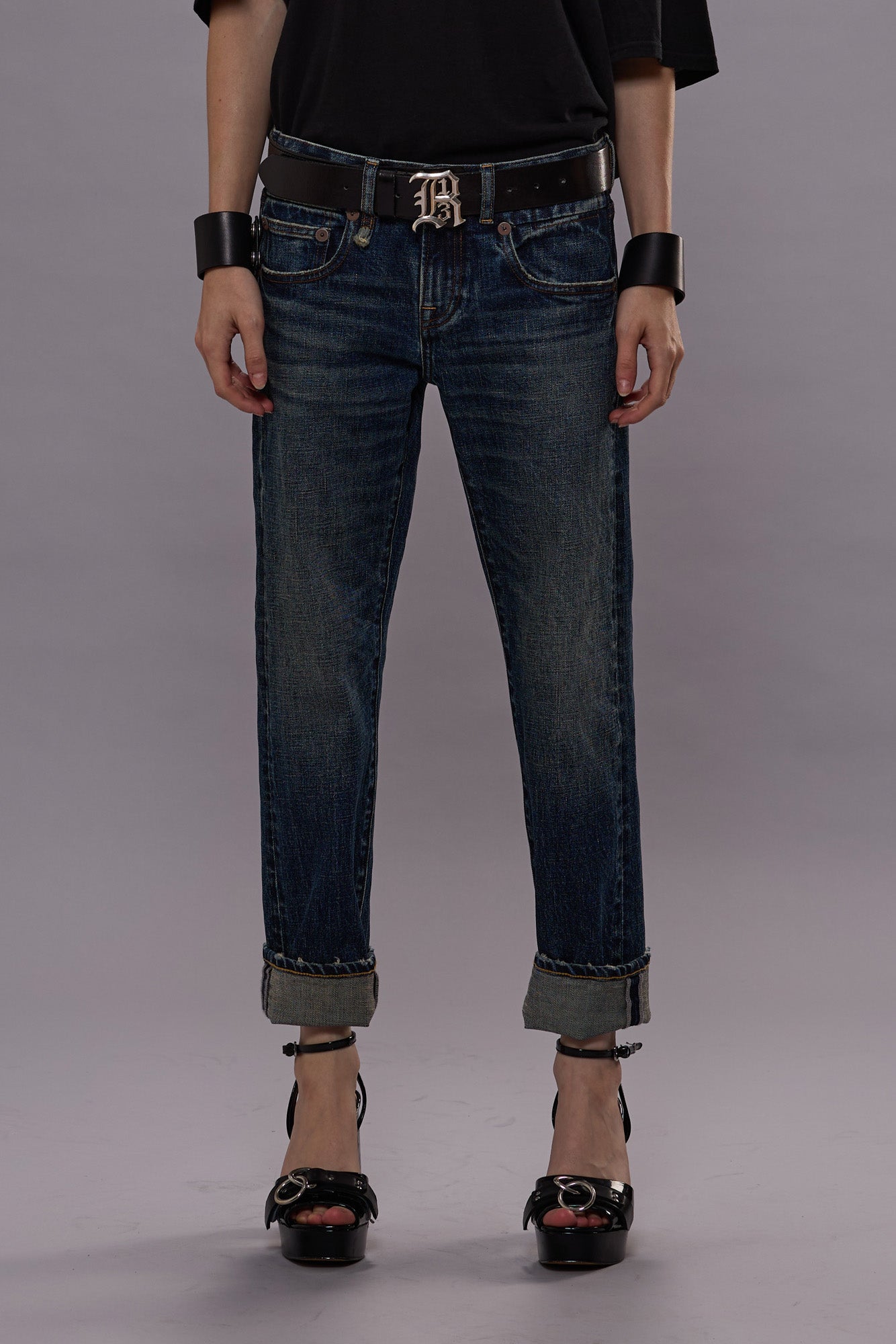 BOY STRAIGHT JEANS - MELVIN BLUE STRETCH -R13