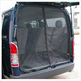 ハイエース】リアゲート用防虫ネット「標準ワイド(ミドル(ワイド))用