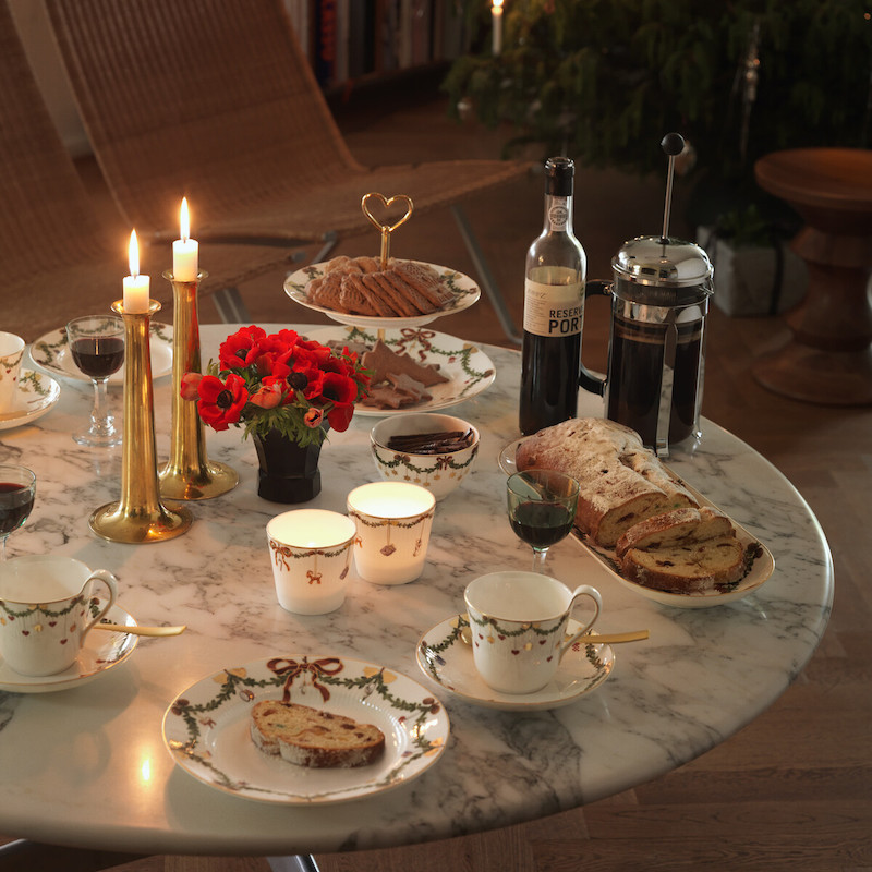 スターフルーテッド クリスマス サービングカップ ペア|ロイヤル