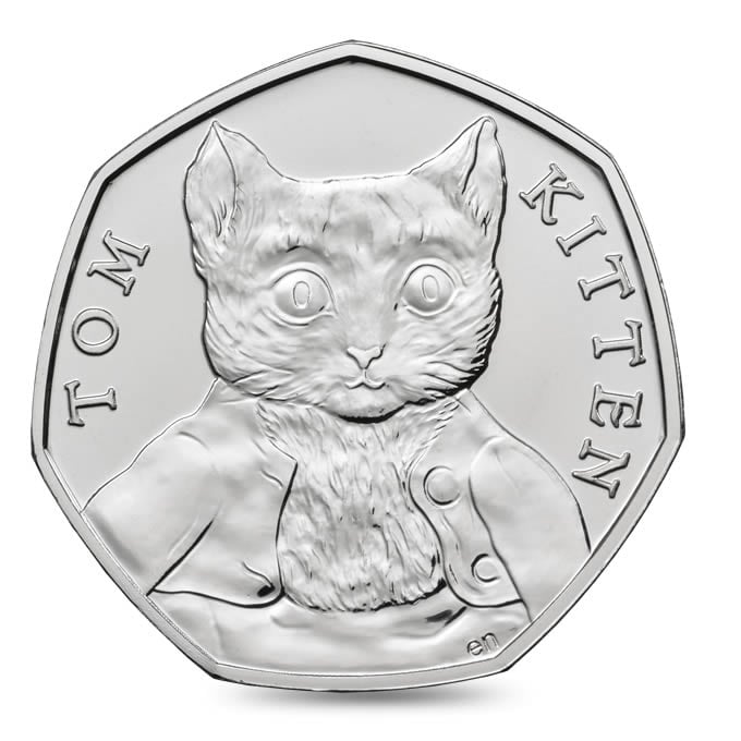 Tom Kitten 2017 UK 50p Brilliant Uncirculated Coin | The Royal Mint