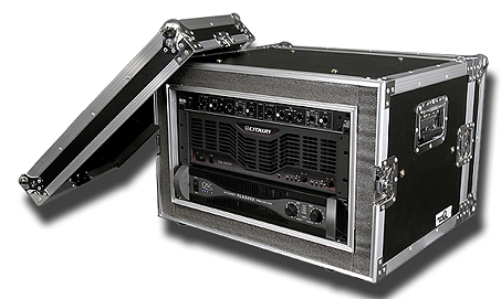 6U AMPLIFIER Deluxe CASE – 18 INCH SHOCK MOUNT – Road Ready Cases