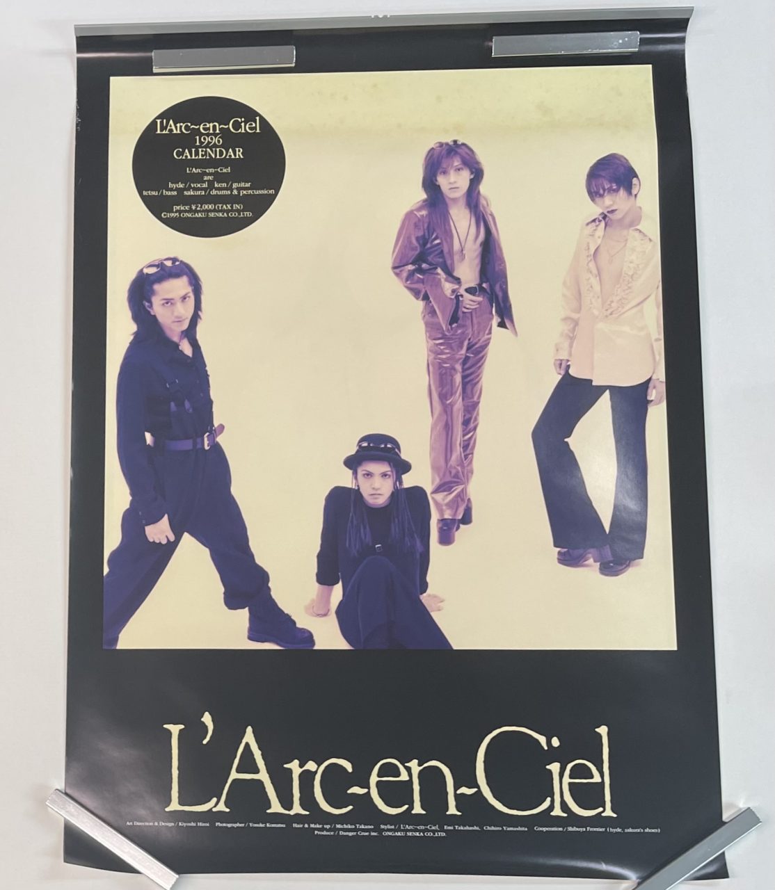 ラルクアンシエル 1996年オフィシャルカレンダー ポスター7枚組 | 音楽