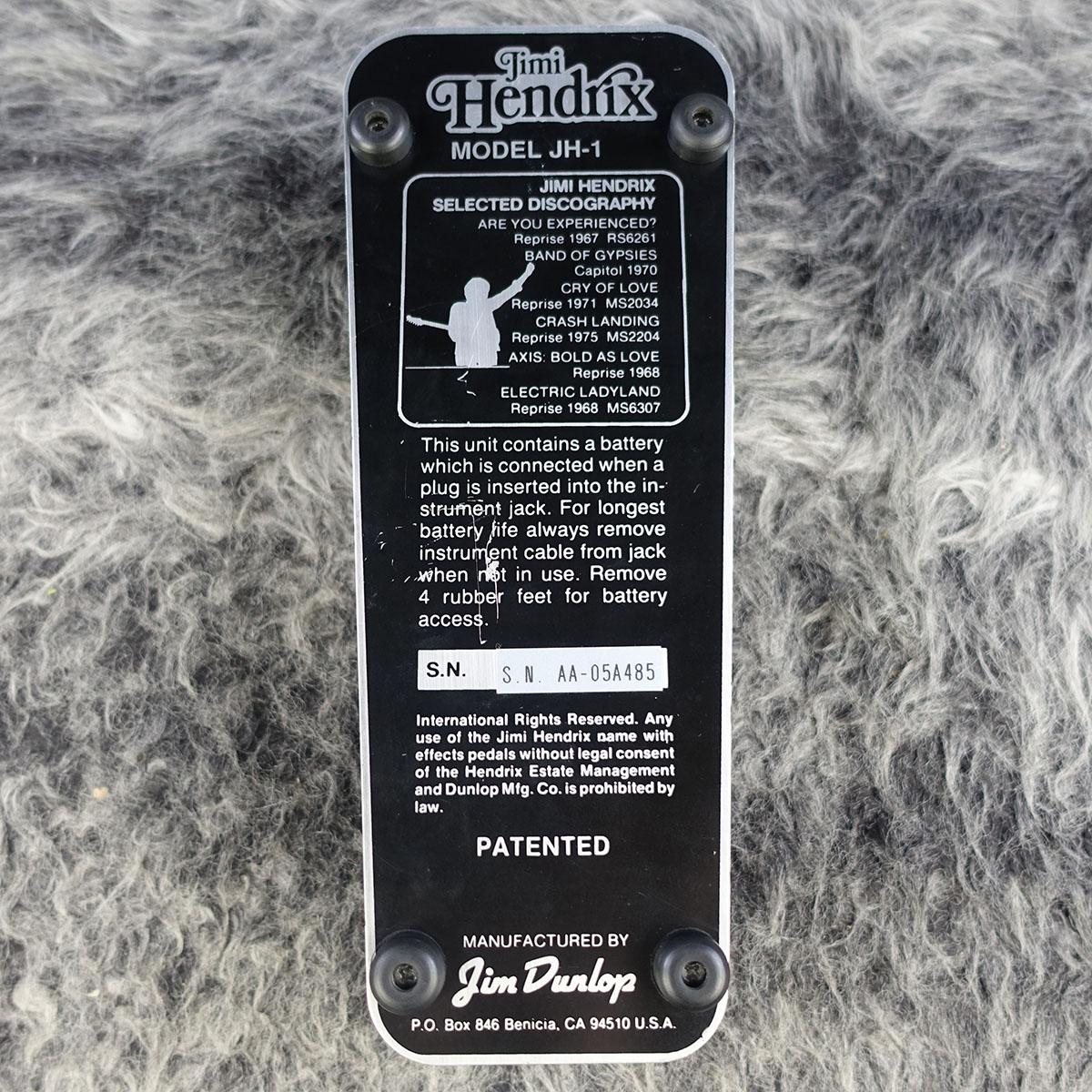 初期型Jim Dunlop JH-1 Jimi Hendrix Wah 美品】初期型 Jimi Hendrix Wah JH-1 Jim Dunlop - メルカリ