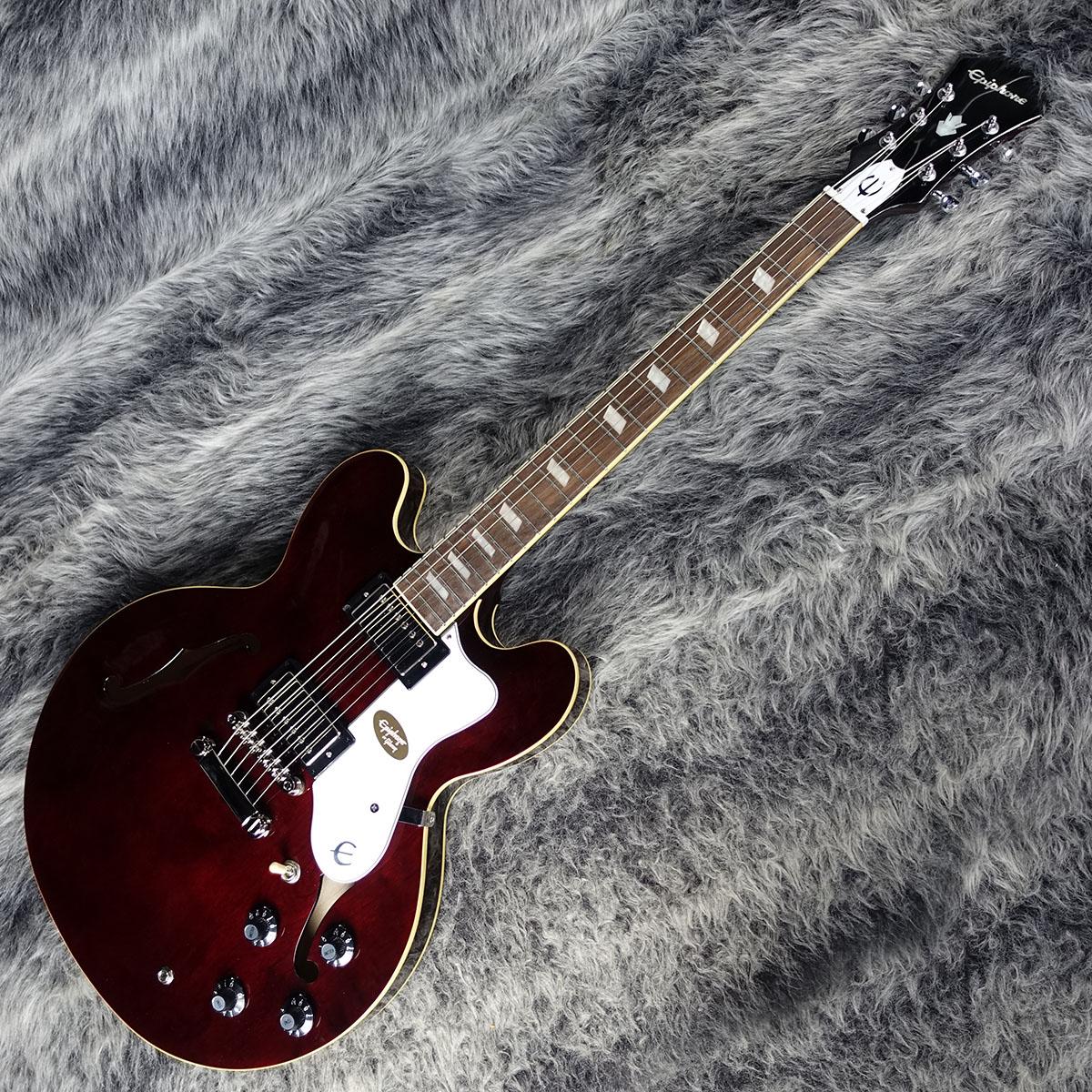 【特別セール】Epiphone Noel Gallagher Riviera Epiphone Noel Gallagher Riviera Dark Wine Red <エピフォン>｜平野