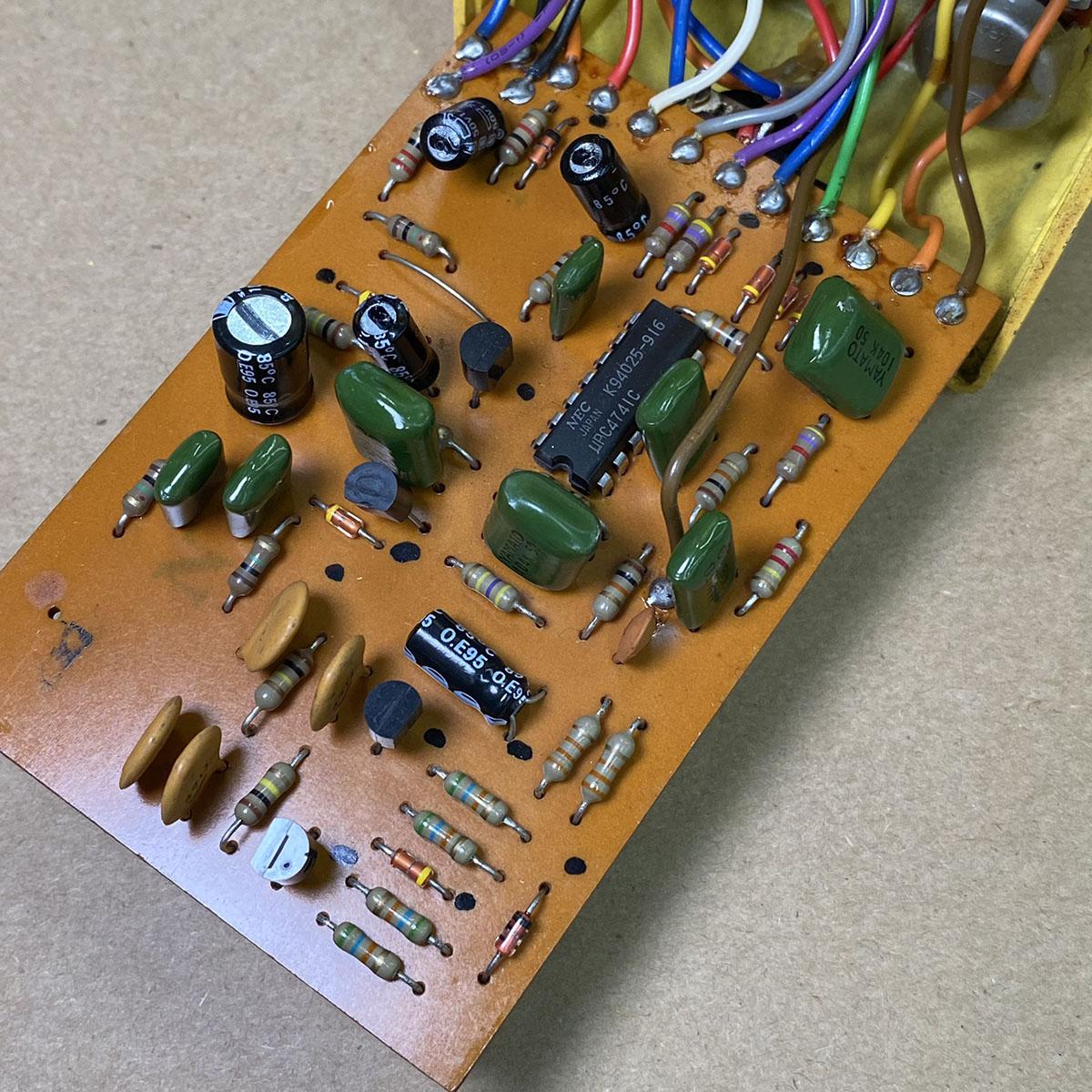 極上hide愛機第2世代79年製BOSS OD-1 NEC μPC4741C BOSS OD1 【NEC μPC4741Cオペアンプ】【ヴィンテージ】1979年製