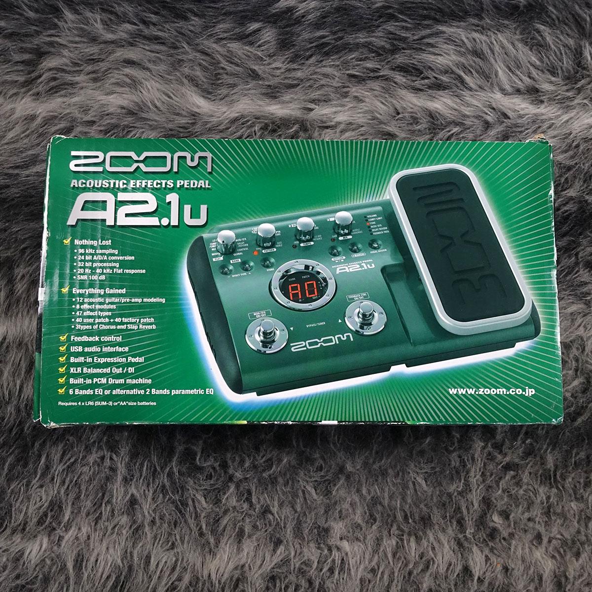 ZOOM A2.1u アコースティックギター用マルチエフェクター A2.1u Acoustic Effects Pedal | Zoom