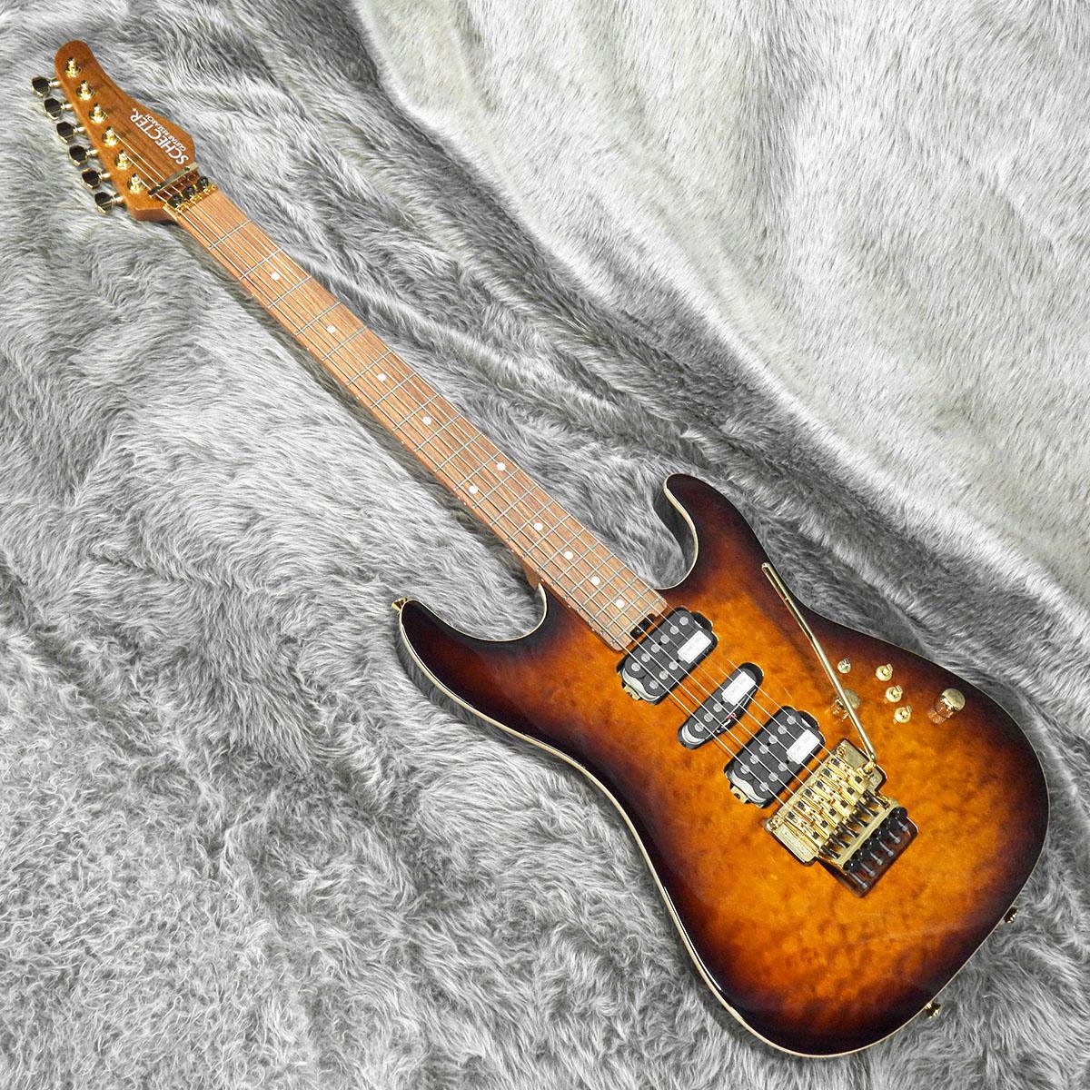 SCHECTER NV-3-22-AL Quilt Maple Top Tyger Eye Burst <シェクター