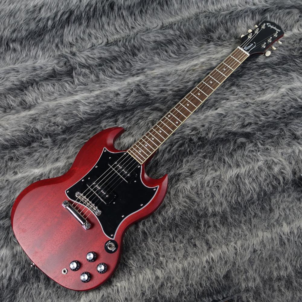 【極美品】Epiphone SG Classic Worn P-90 付属品完備 Epiphone SG Classic Worn P90 Worn Inverness Green / 2021年製
