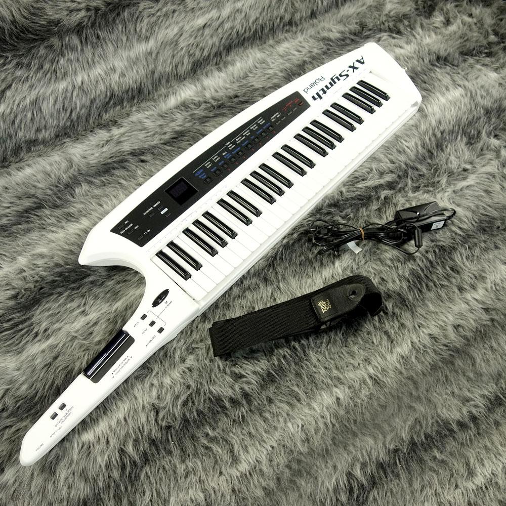 Roland AX-Synth シンセサイザー　ショルキー　49鍵　ローランド Roland AX-Edge-W (ホワイト) 49鍵盤 シンセサイザー ショルダー