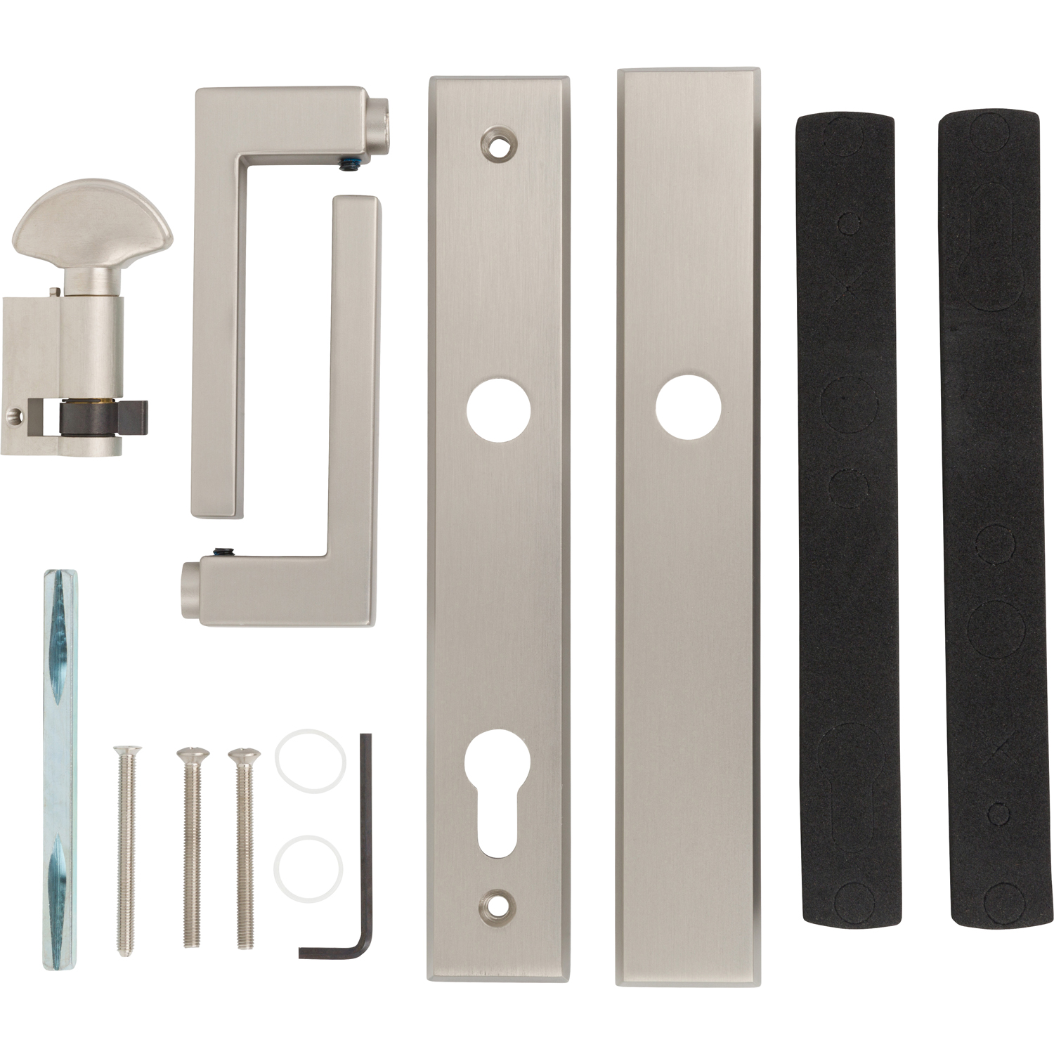 Rockwell 56 Series Multipoint Door Handle Set | Nickel