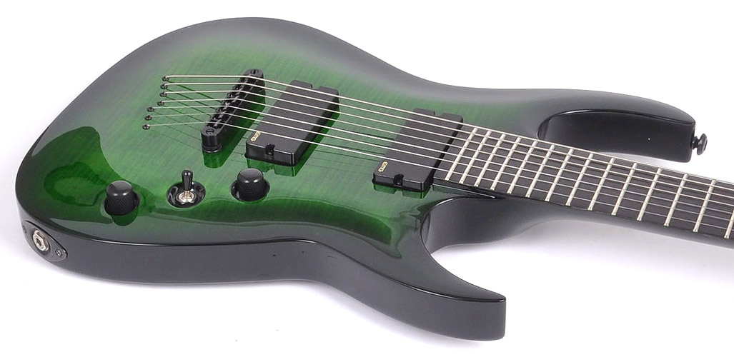Agile Septor Pro 727 EB EMG Lizardburst Flame B Stock - RondoMusic.com