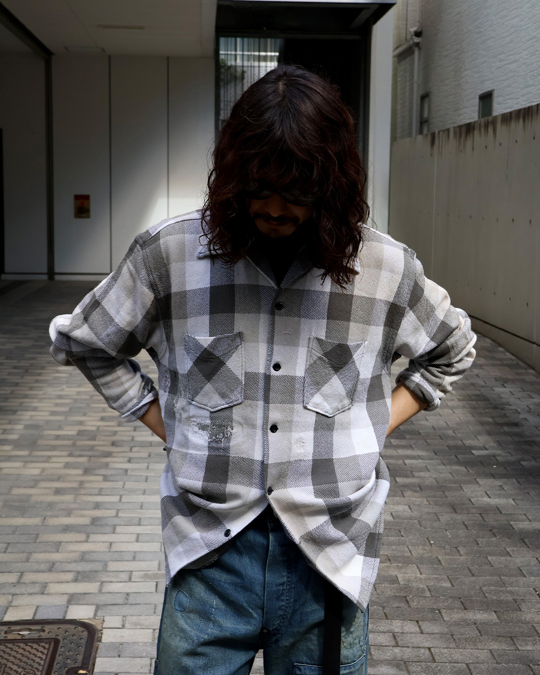 BOW WOW】 DAMAGED AND STAINED FLANNEL SHIRT - ROOM ONLINE STORE BLOG
