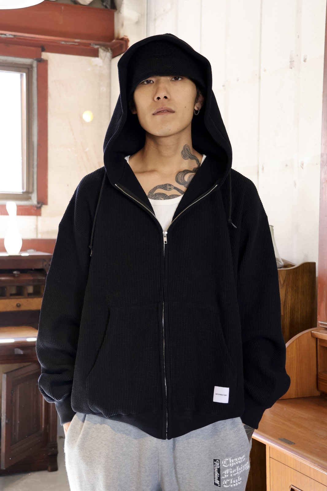 COOTIE N/C Waffle Zip Hoodie CTE-24A318 公式通販