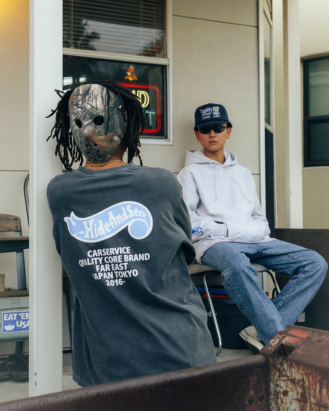 HideandSeek HIDEANDSEEK×CarService L/S Tee-1 HSCS-010425 公式通販