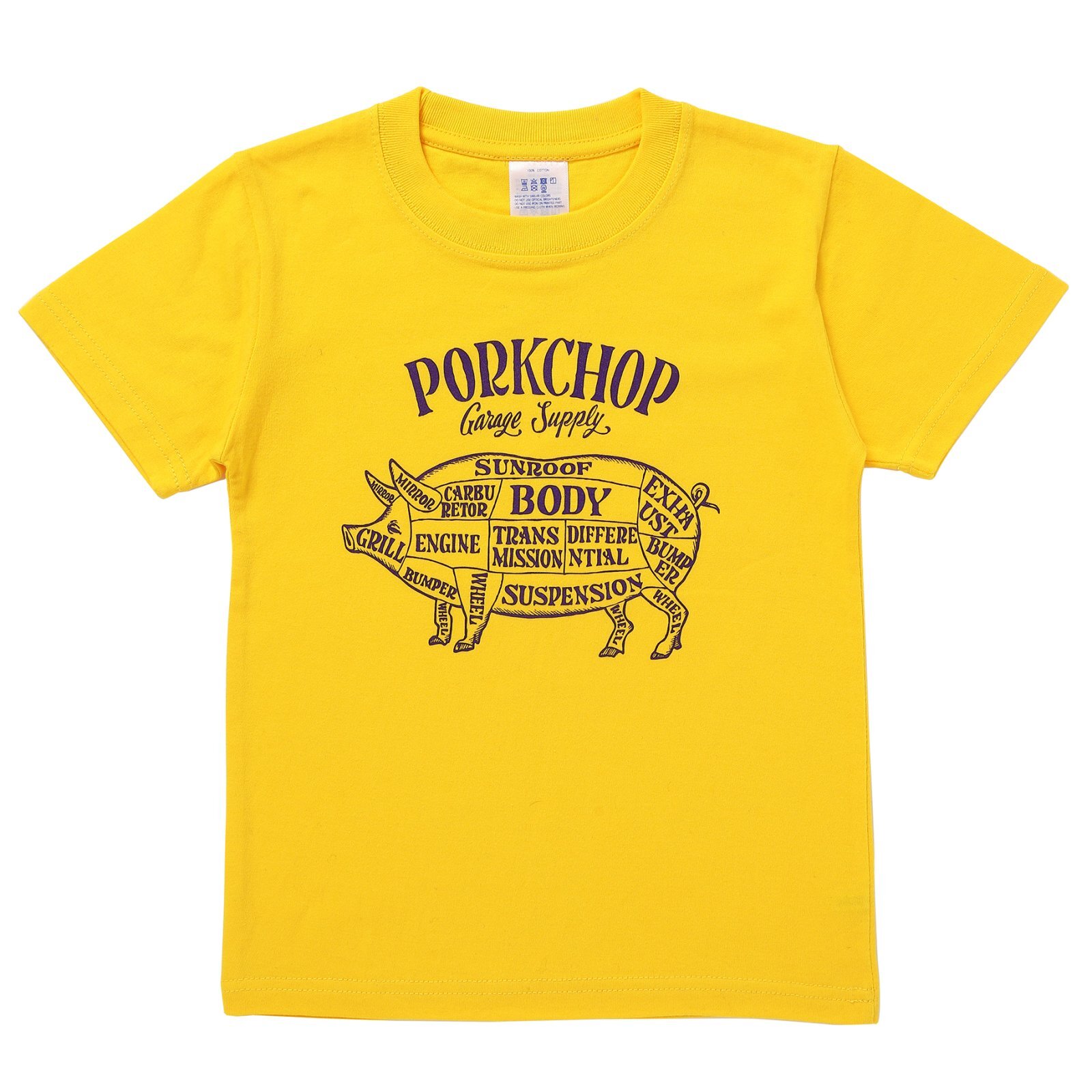 PORKCHOP GARAGE SUPPLY PORK FRONT TEE for kids P0427 公式通販