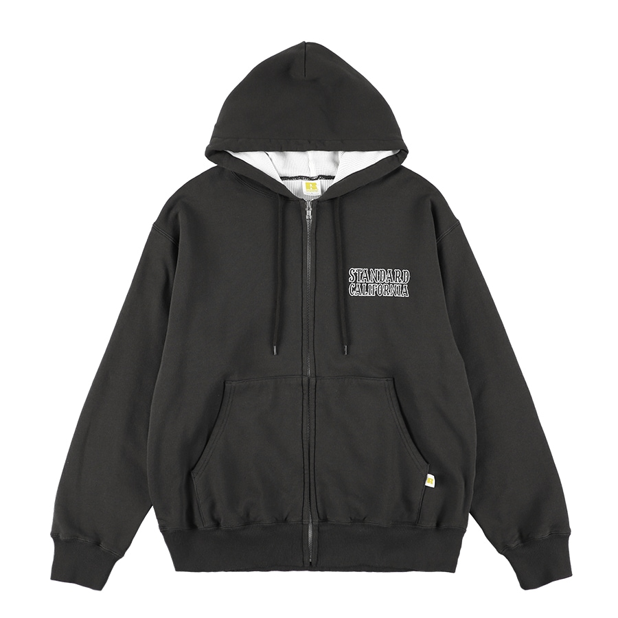 STANDARD CALIFORNIA RUSSELL ATHLETIC / SD W Face Logo Zip Hood