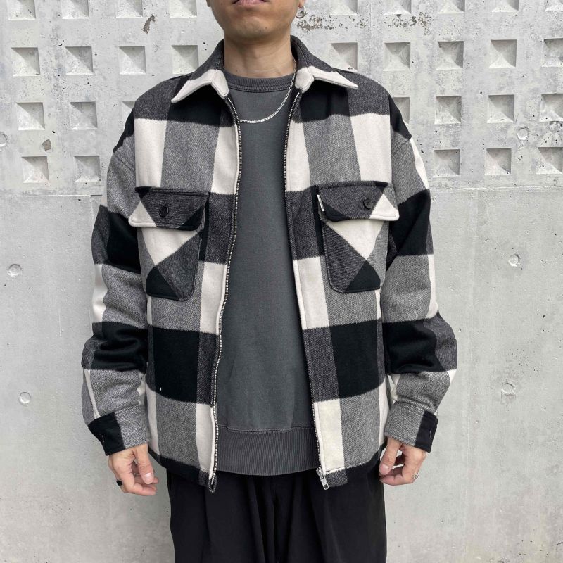 COOTIE Buffalo Check Wool Zip Up CPO Jacket CTE-23A214 公式通販