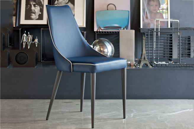 Clara Metal Dining Chair by Bontempi Casa • room service 360°