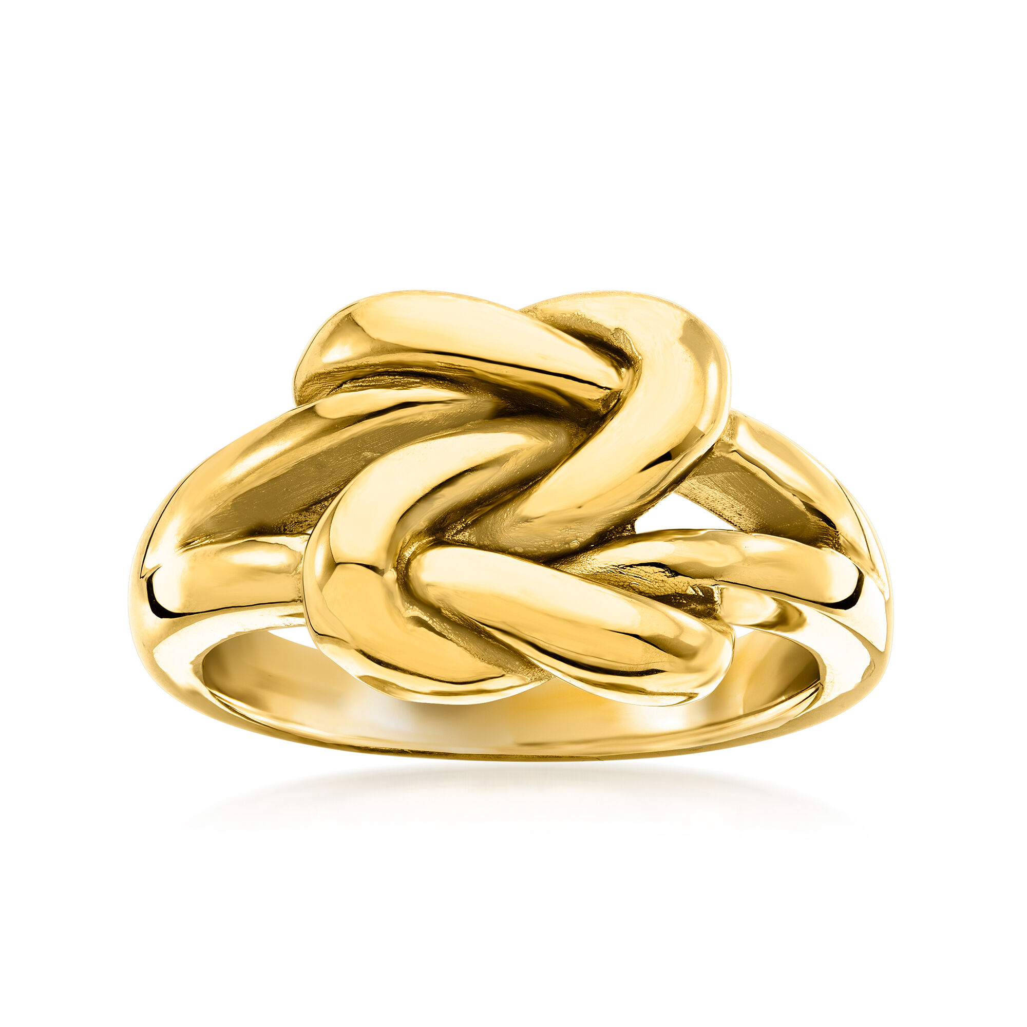 Italian 14kt Yellow Gold Double Love Knot Ring | Ross Simons