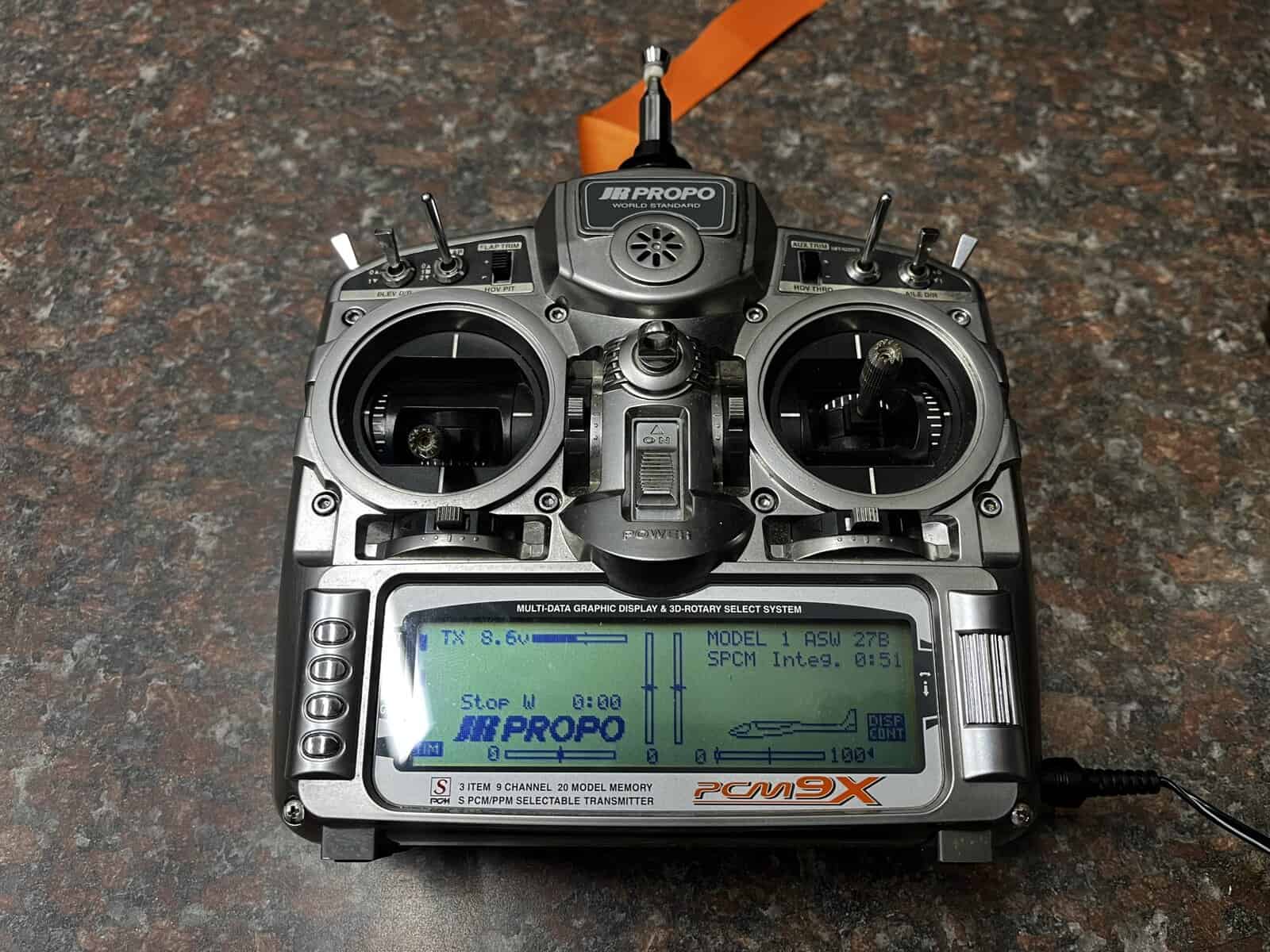 JR PROPO PCM9X. With Spectrum 2.4 Module And Receiver. (Code 287