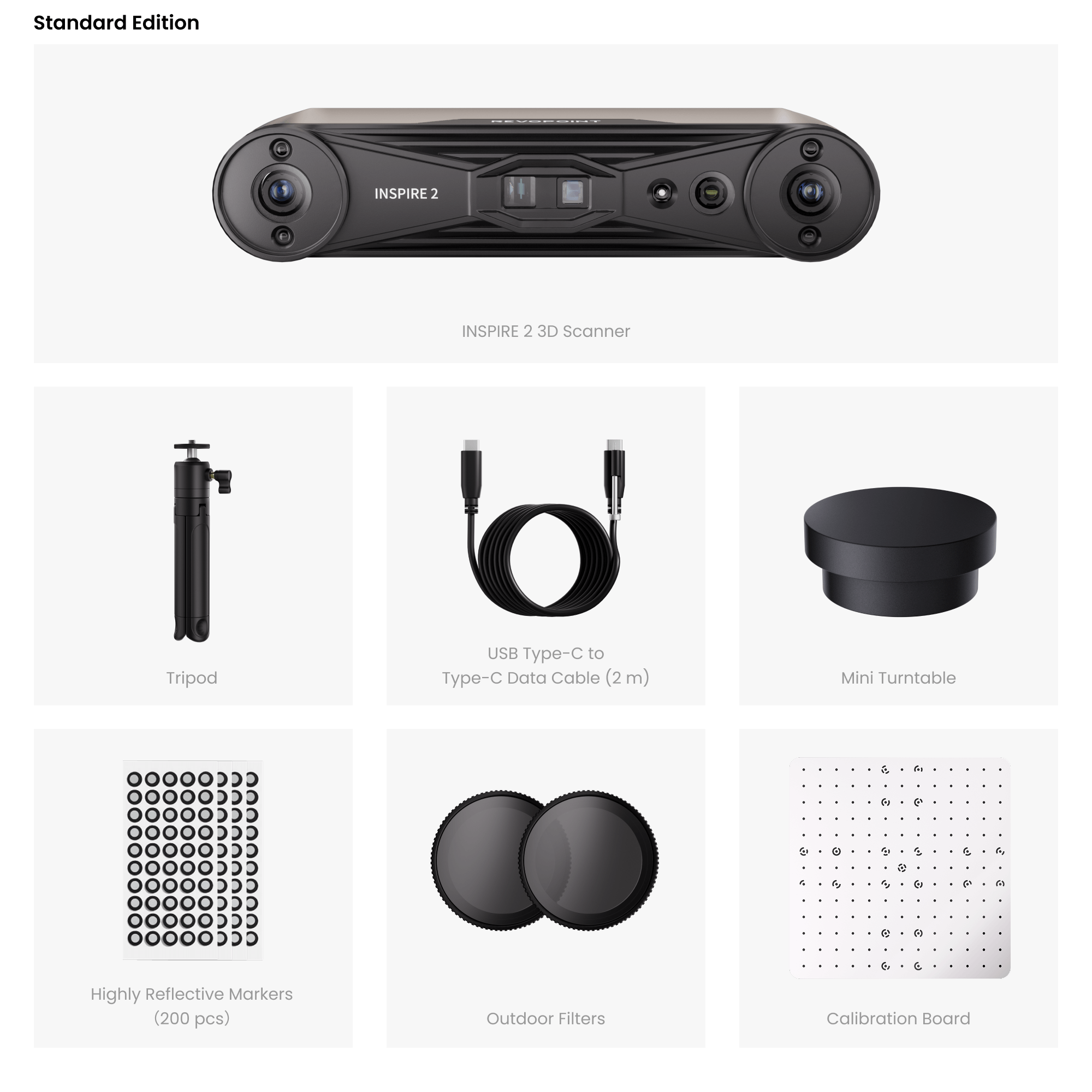 Revopoint INSPIRE 2 Portable Infrared Laser & Structured Light