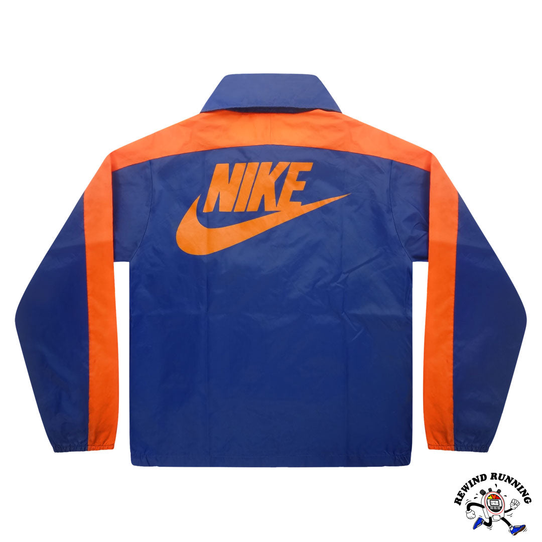 Nike Vintage Men's XL 'Orange Tag' Blue Orange Windbreaker 70s 80s