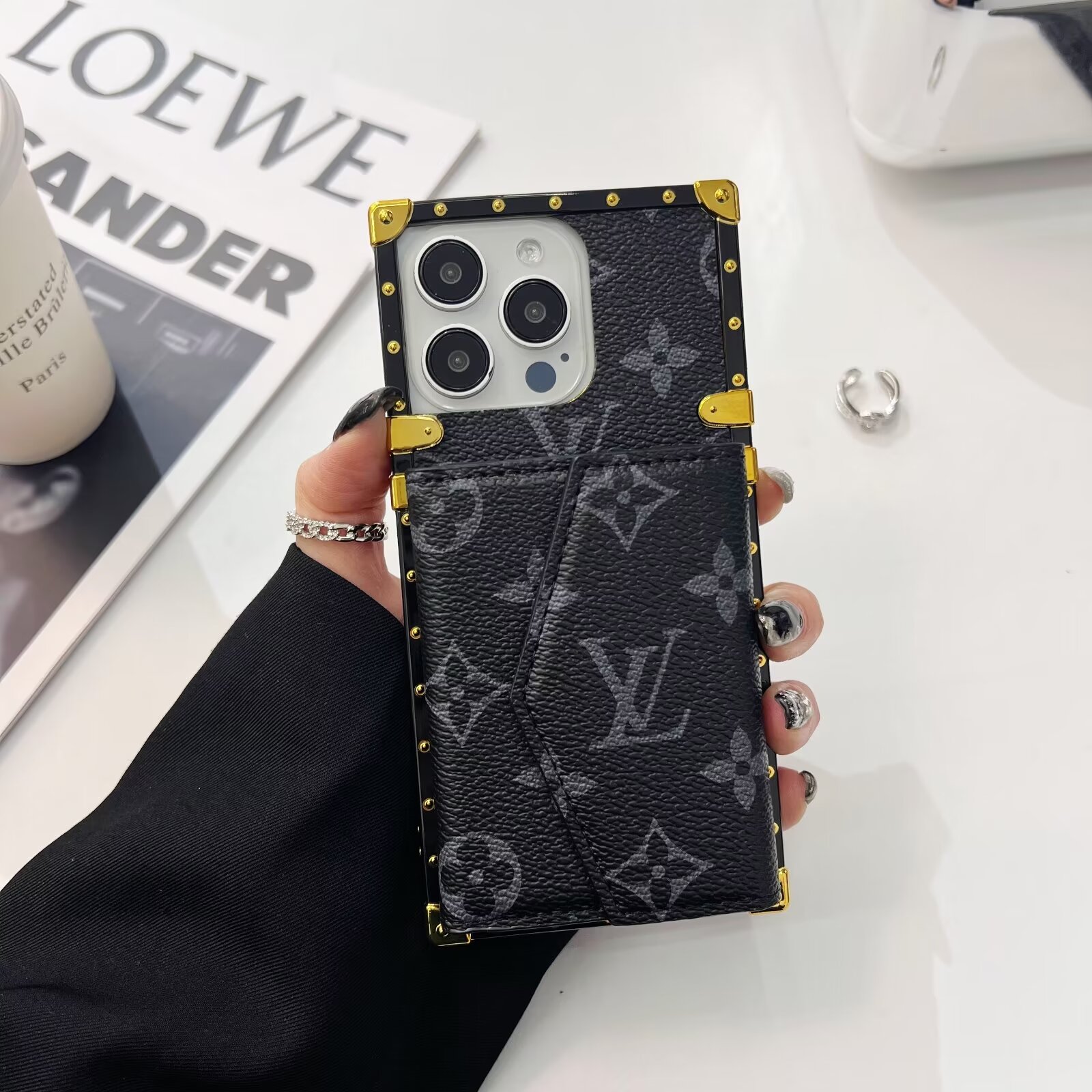 ルイヴィトン iphone17/17airケース ショルダー カード 収納 iphone16