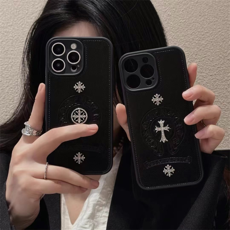 iphone17 ケース クロム ハーツ iphone17pro ケース レザー ブランド