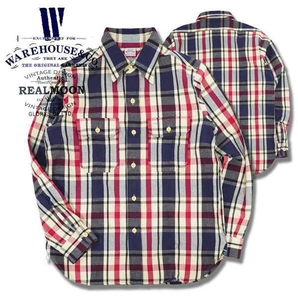 WAREHOUSE ネルシャツ No.WHS-3104D-C4 