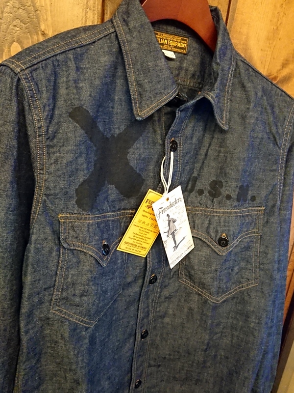 No.2033005 FREEWHEELERS U.S.NAVY C.P.O SHIRT 