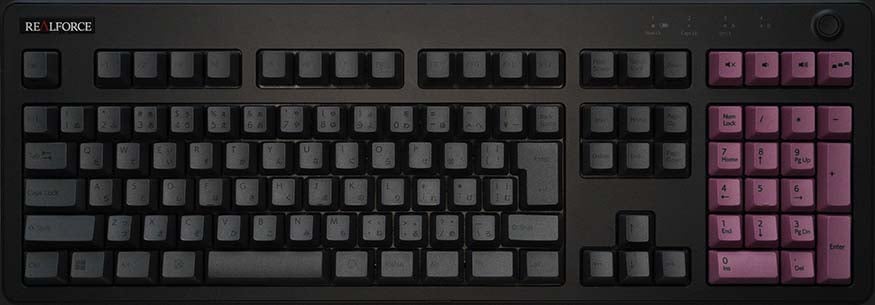 製品 : REALFORCE R3 / R3S カラーキーキャップセット 新色